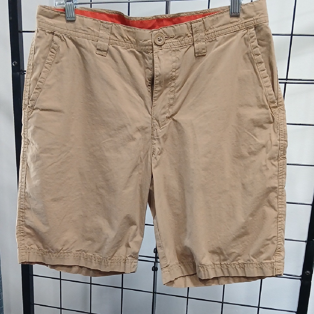 Columbia Tan Flat Front Shorts
